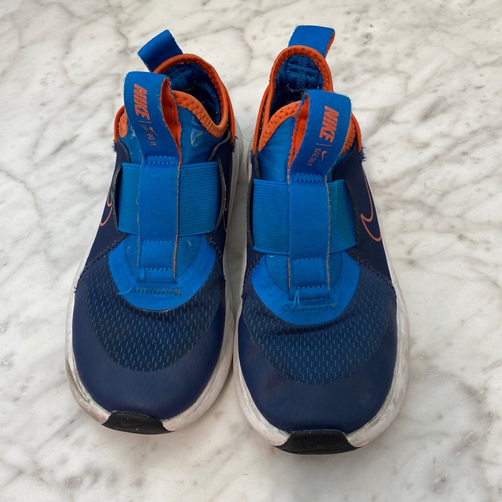 Blue Nike shoes